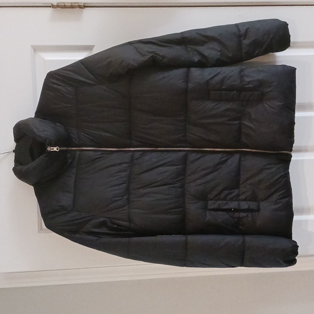 Women's Old Navy Small Tall Black Puffer Coat